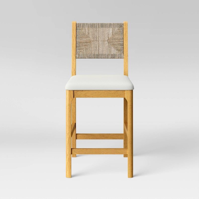 Bowman Counter Height Barstool Woven and Wood - Threshold™ | Target