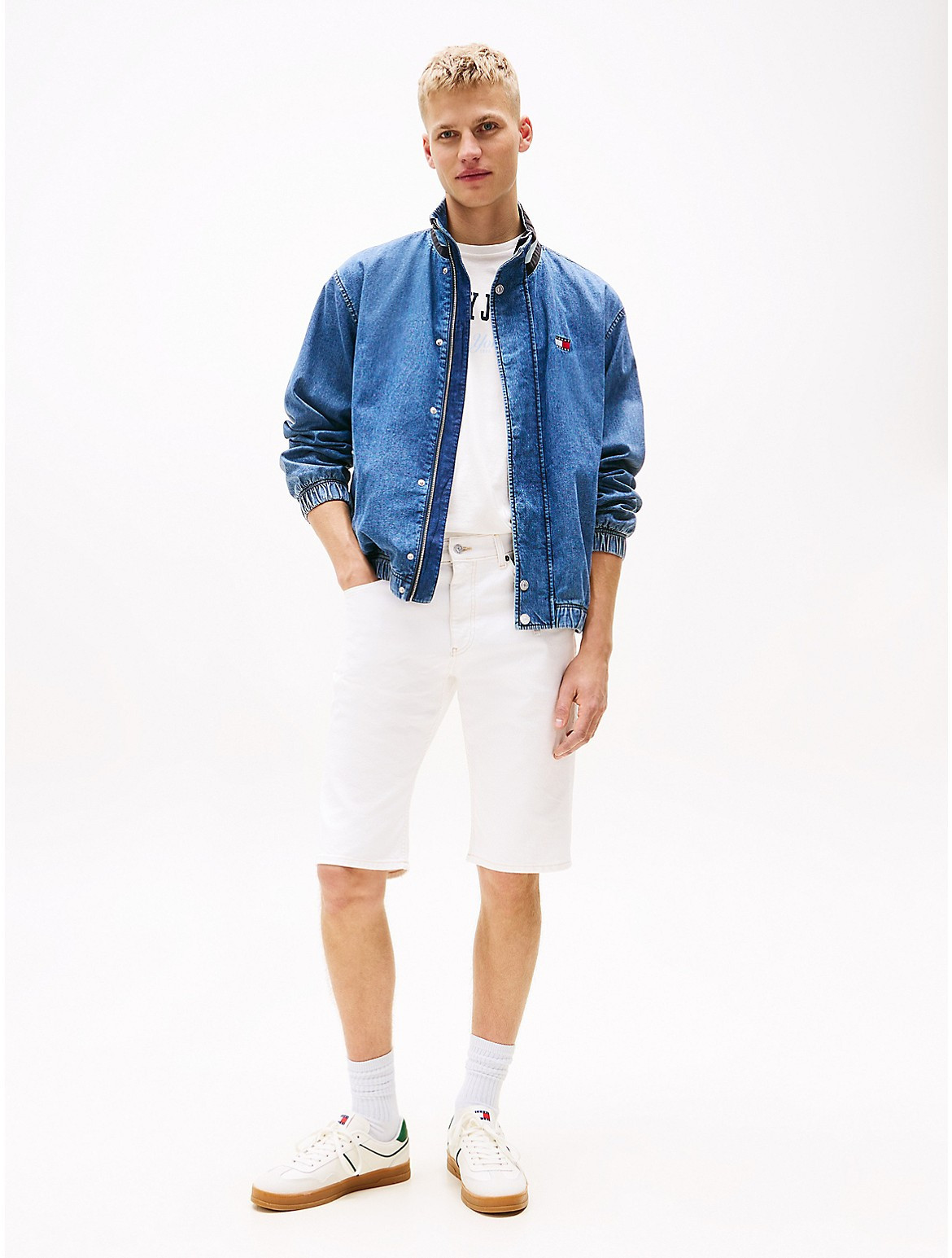 Tommy Hilfiger Men's Tommy Jeans Straight Fit Denim Short - White - 33 | Tommy Hilfiger (US)