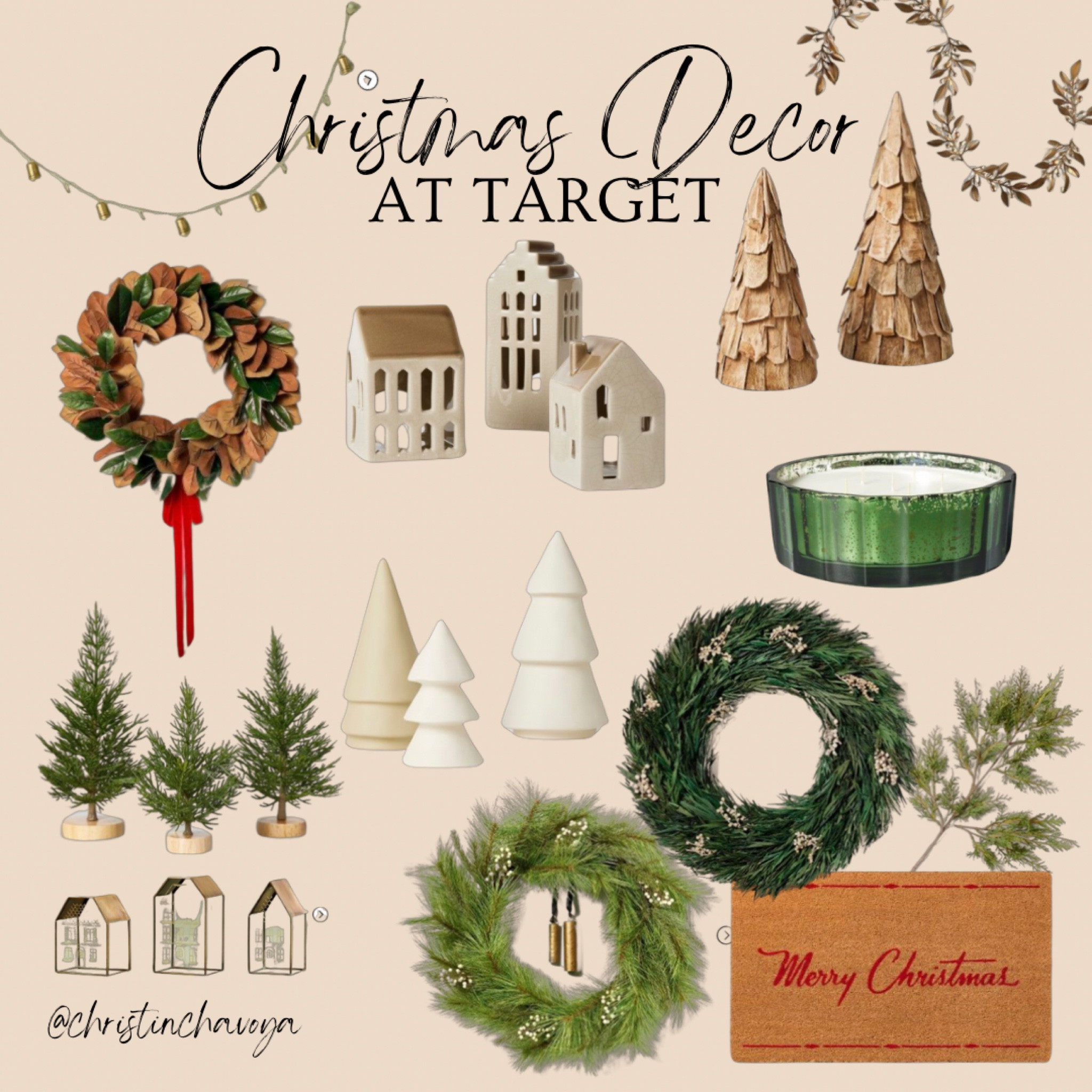Round up of my favorite Christmas decor from Target!

Studio McGee. McGee and co. Christmas home. Christmas tree. Cozy Christmas. Magnolia. Hearth & hand. Magnolia home. 

#LTKhome #LTKSeasonal #LTKHolidaySale