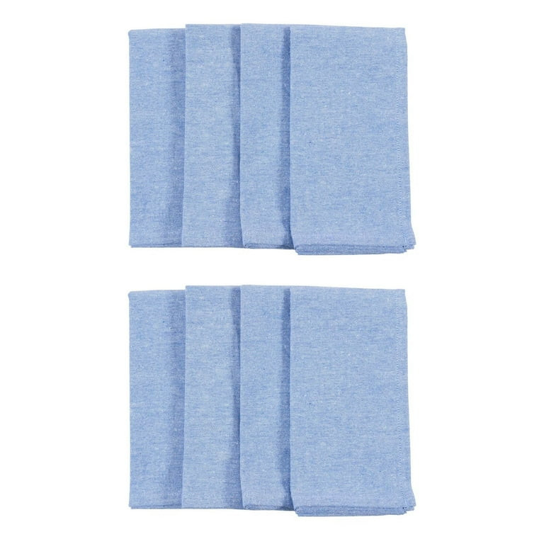 KAF Home Overbrook Chambray Napkins Set of 8 -  18" x 18" - Blue | Walmart (US)