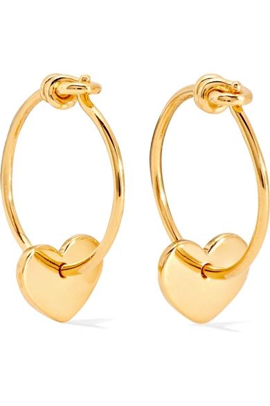 I+I - Gold-plated Earrings - one size | NET-A-PORTER (UK & EU)