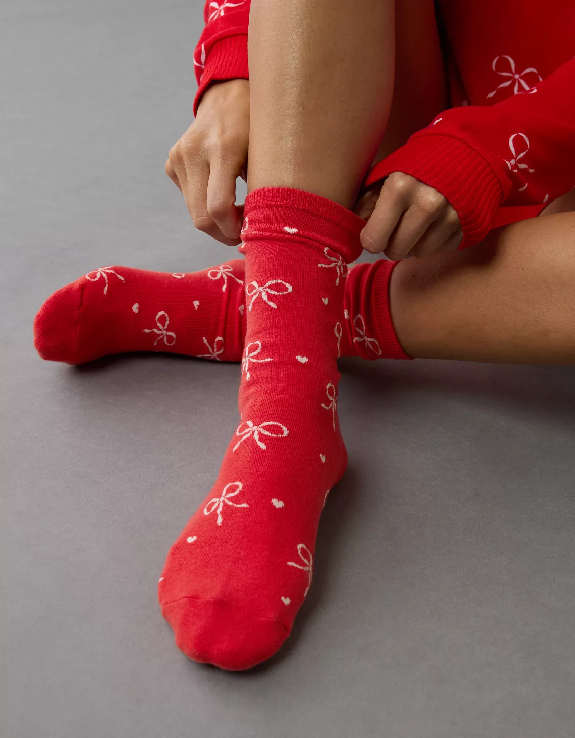 AE Bow Crew Socks | American Eagle Outfitters (US & CA)