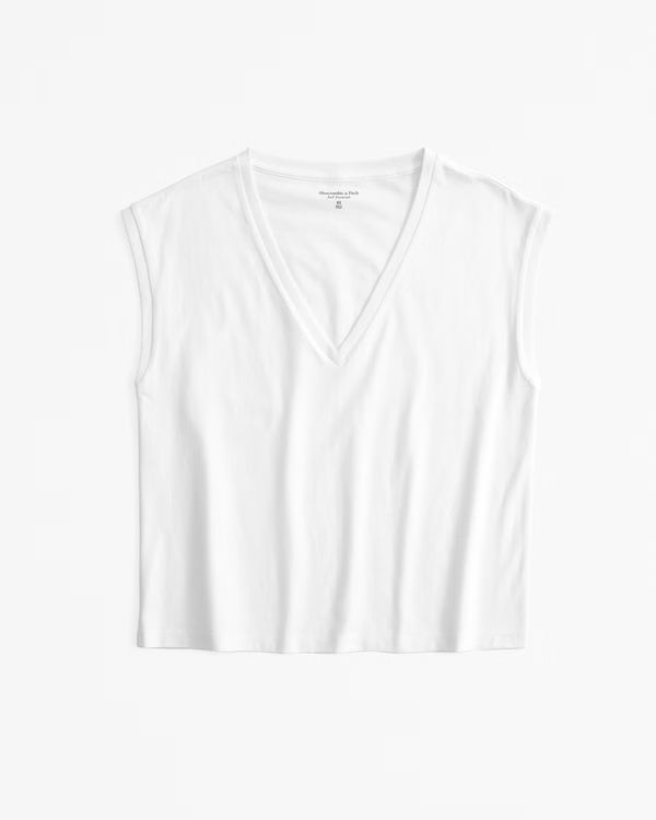 Essential Easy V-Neck Tank | Abercrombie & Fitch (US)