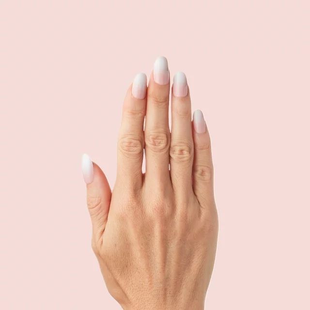 Olive & June Instant Mani Round Short Press-On Nails, Sheer Pink, CCT, 42 Pieces | Walmart (US)