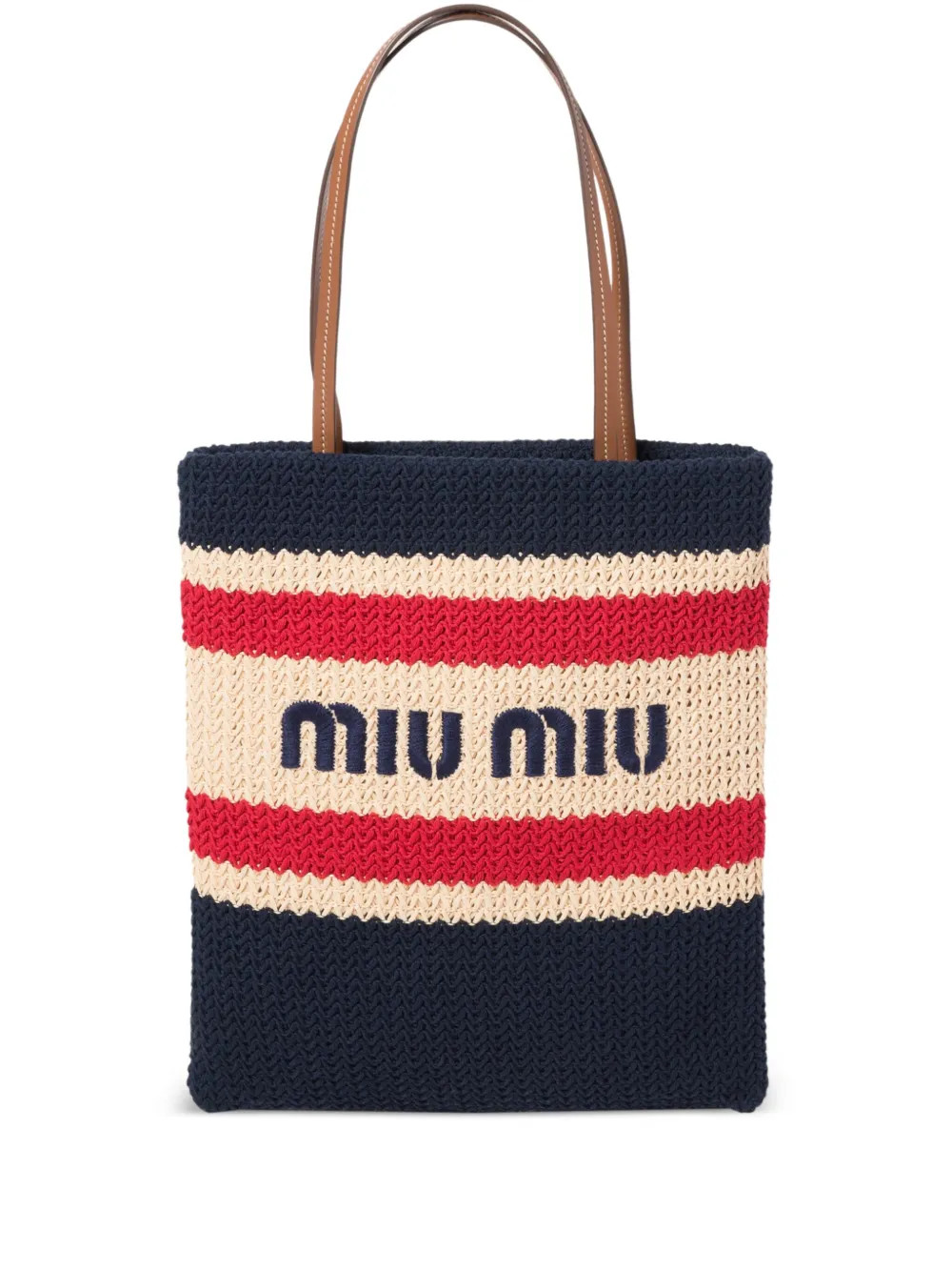 striped crochet tote bag | Farfetch Global