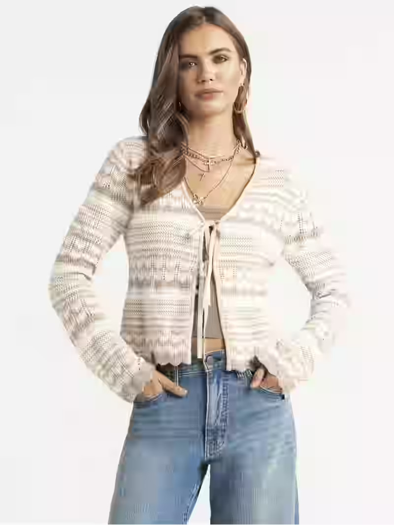 Jessica Simpson Women's Alani Pointelle Cardigan, Sizes XS-XL | Walmart (US)