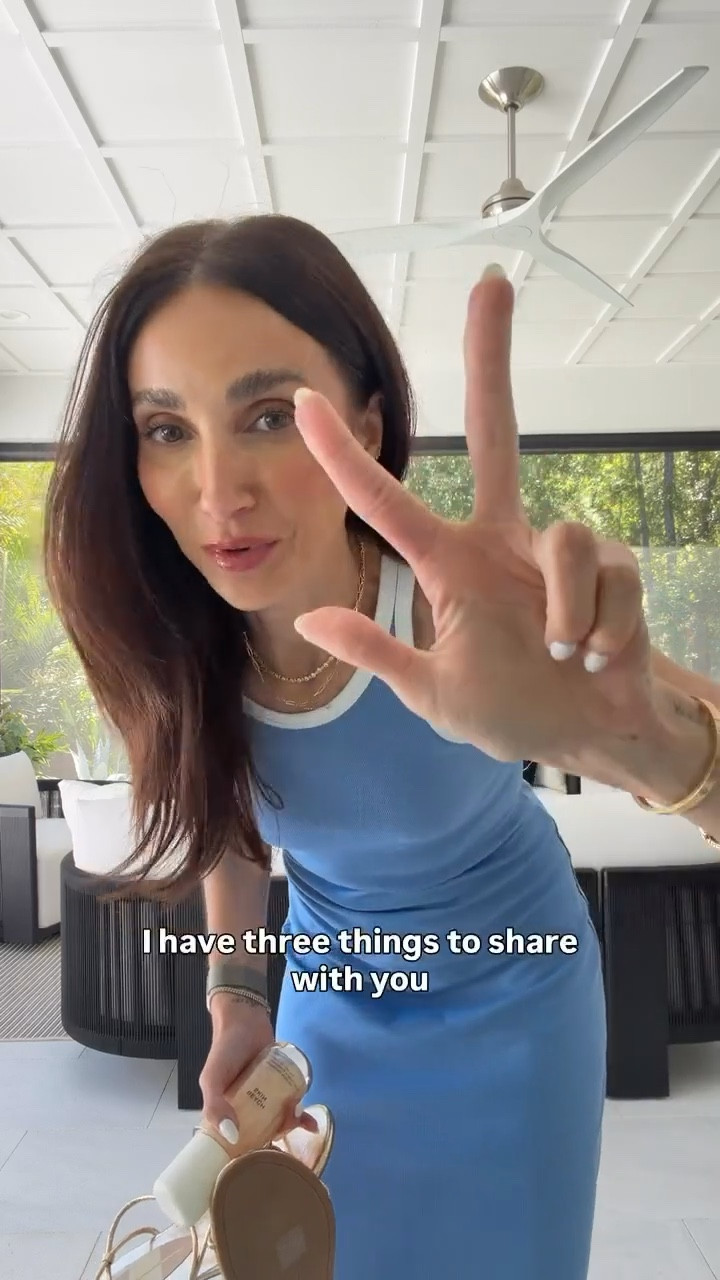 My 3 finds of the day, athleta dress (40% off), cute metallic sandals and  Beach Skin Shimmering Body Oil from Phlur.

summer essentials, summer must haves, vacation must haves, vacation dress, vacation sandals, annabrstyle

#LTKSaleAlert #LTKOver40 #LTKootd