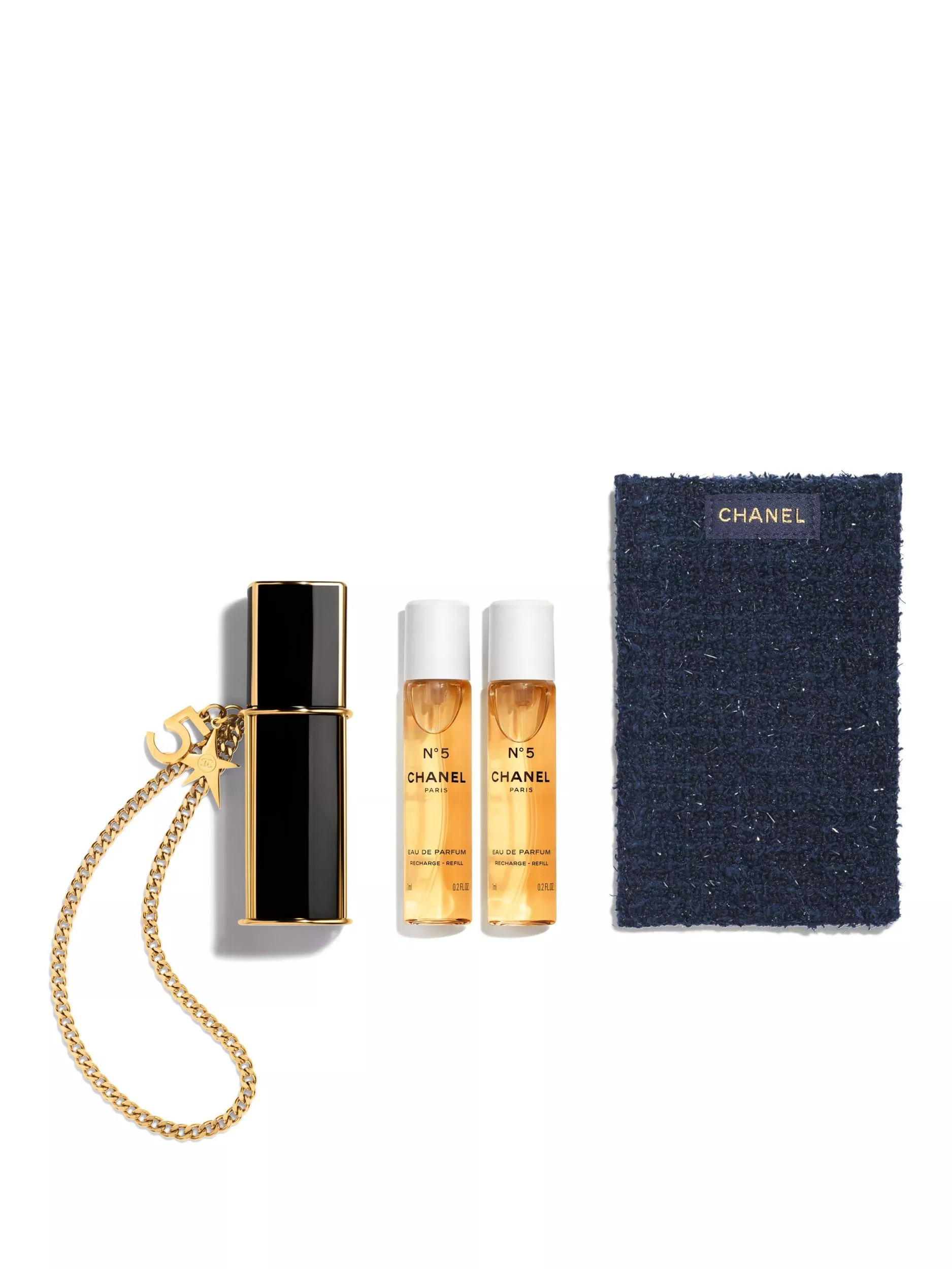 CHANEL N°5 Eau De Parfum Refillable Purse Spray, 3 x 7ml | John Lewis (UK)