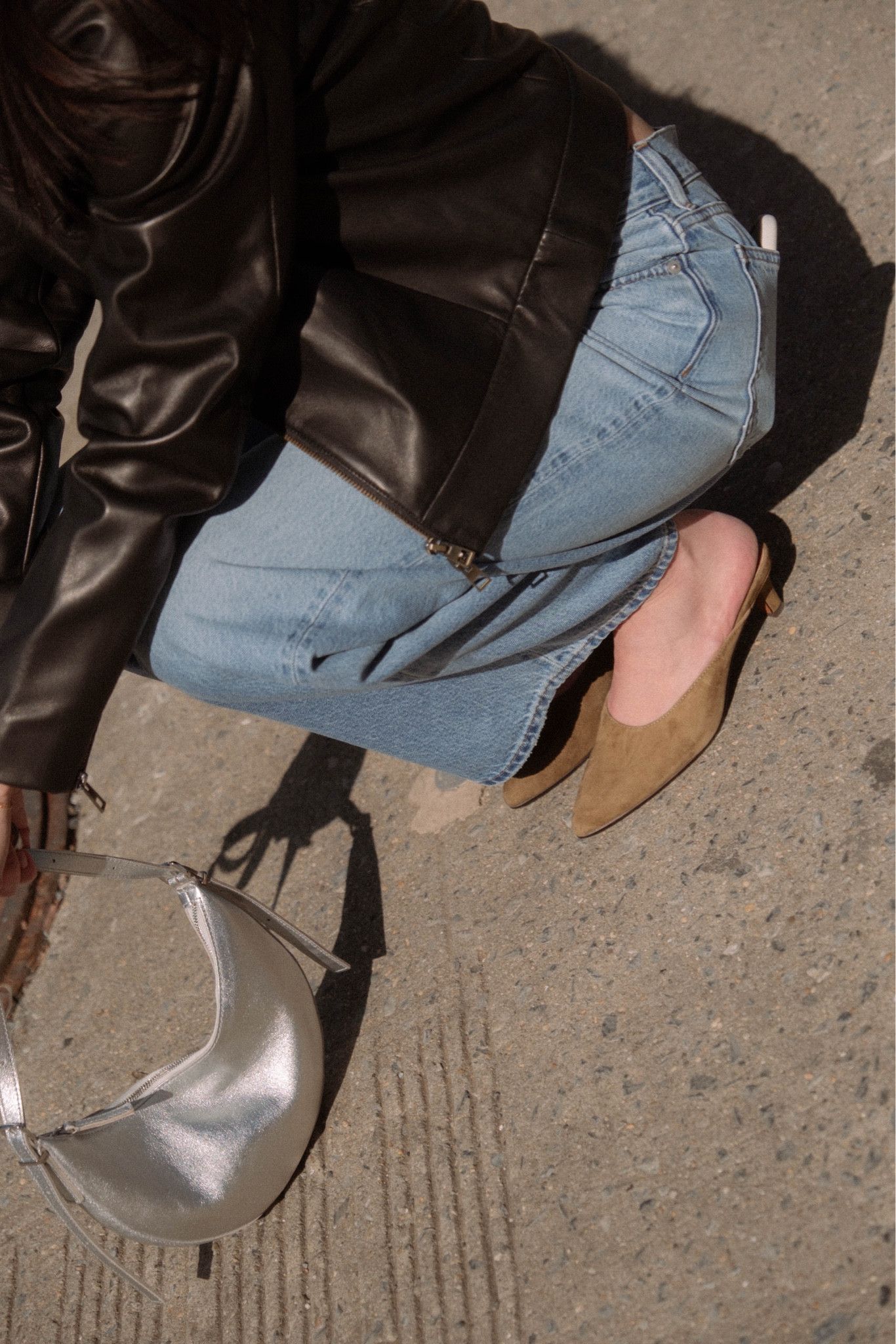 Jeans tts, shoes run large size 1/2 size down, coat in size 4, small tank