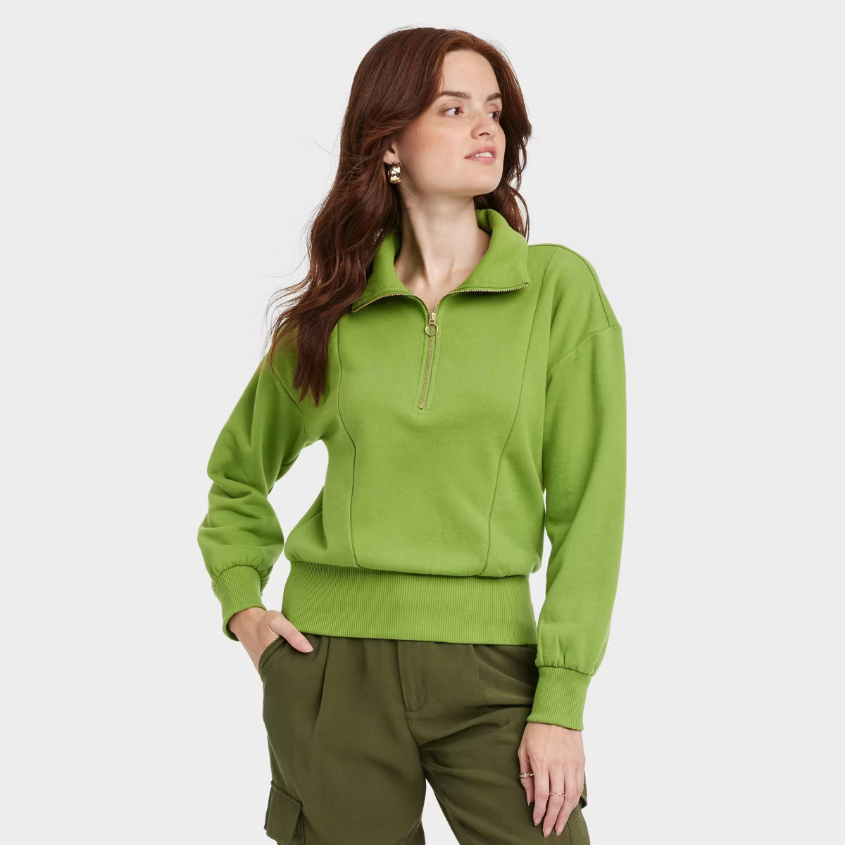 Women's Quarter Zip Sweatshirt - A New Day™ | Target
