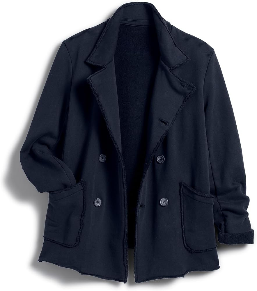 Ainangua Classic Trench Coats for Women Double Breasted Belfast Fleece Peacoat Jackets Essentials... | Amazon (US)