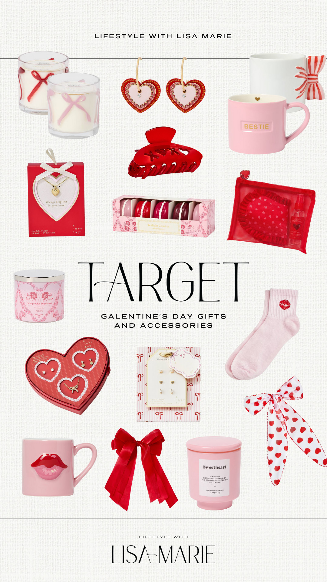 Target Galentine's gifts. Target Valentine's gifts. Galentine's accessories. Galentine's day. Red and pink accessories. Best friend gifts. Valentine's decor. Hair accessories. Jewelry. Girlfriend gifts. Valentine's aesthetic. Pink accessories. Red accessories. Heart accessories.  

 #LTKValentine #LTKSeasonal #LTKHome