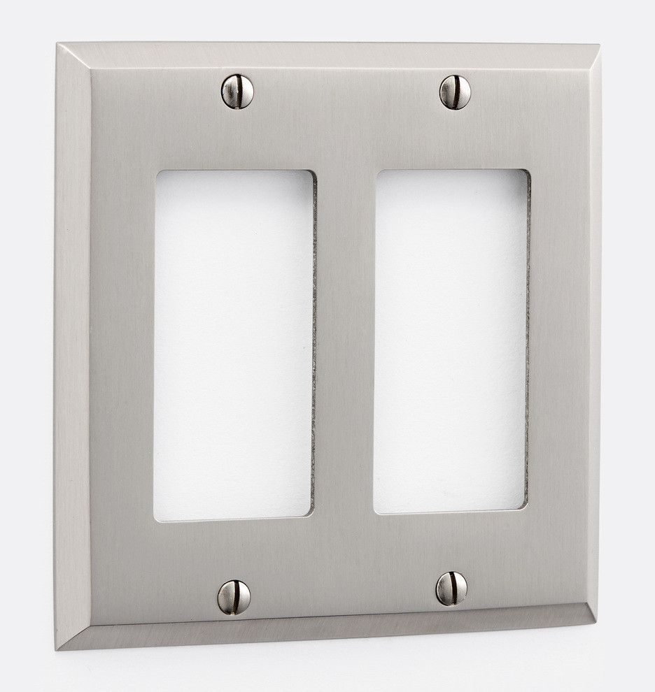 Lewis Double GFCI Switchplate | Rejuvenation