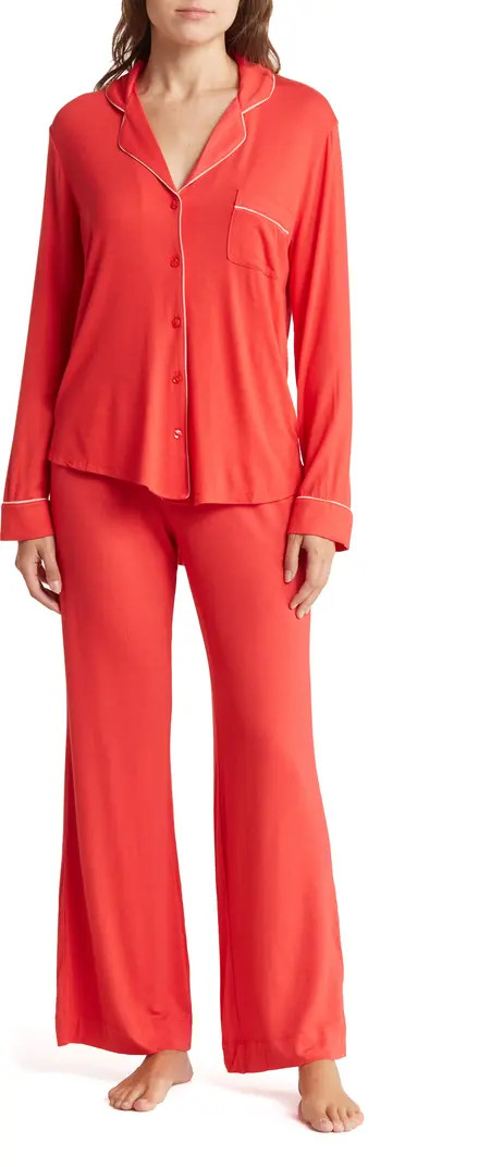 Tranquility Long Sleeve Shirt & Pants Two-Piece Pajama Set | Nordstrom Rack