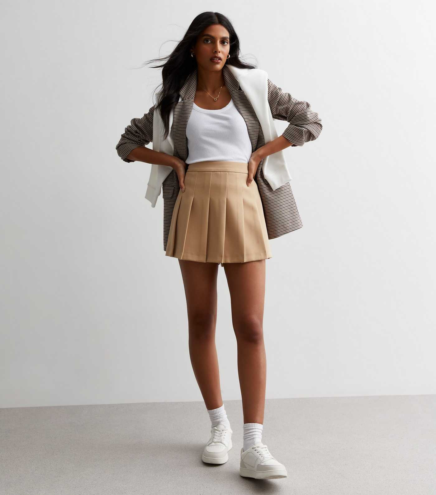 Camel Pleated Tailored Skort
						
						Add to Saved Items
						Remove from Saved Items | New Look (UK)