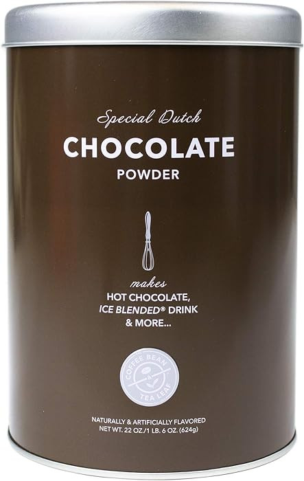 The Coffee Bean & Tea Leaf, Dutch Chocolate Creamer for Coffee, Lattes, and Drinks Powdered Creamer, 22oz. Tin | Amazon (US)