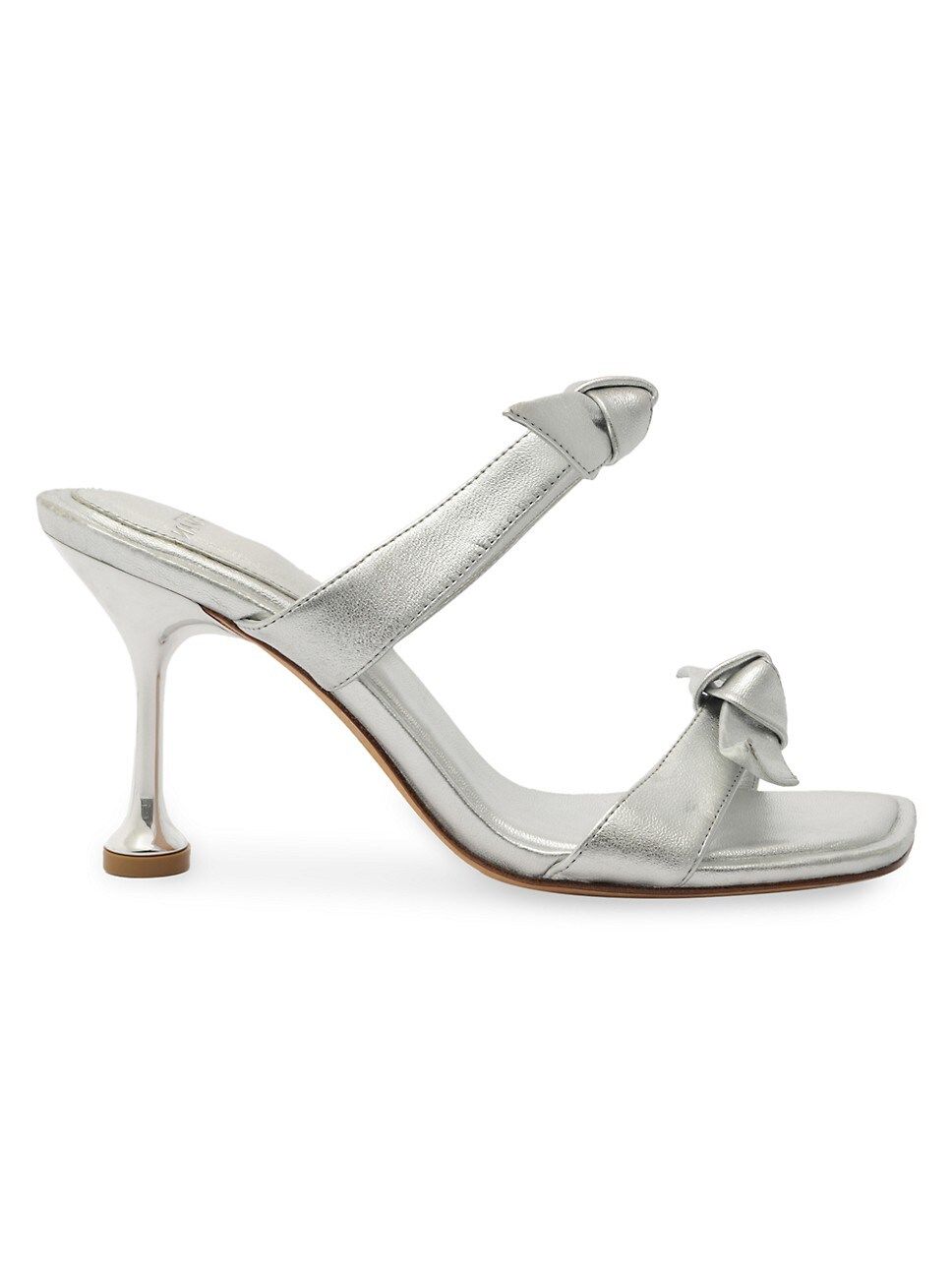 Clarita 85MM Squared Flare Leather Sandals | Saks Fifth Avenue