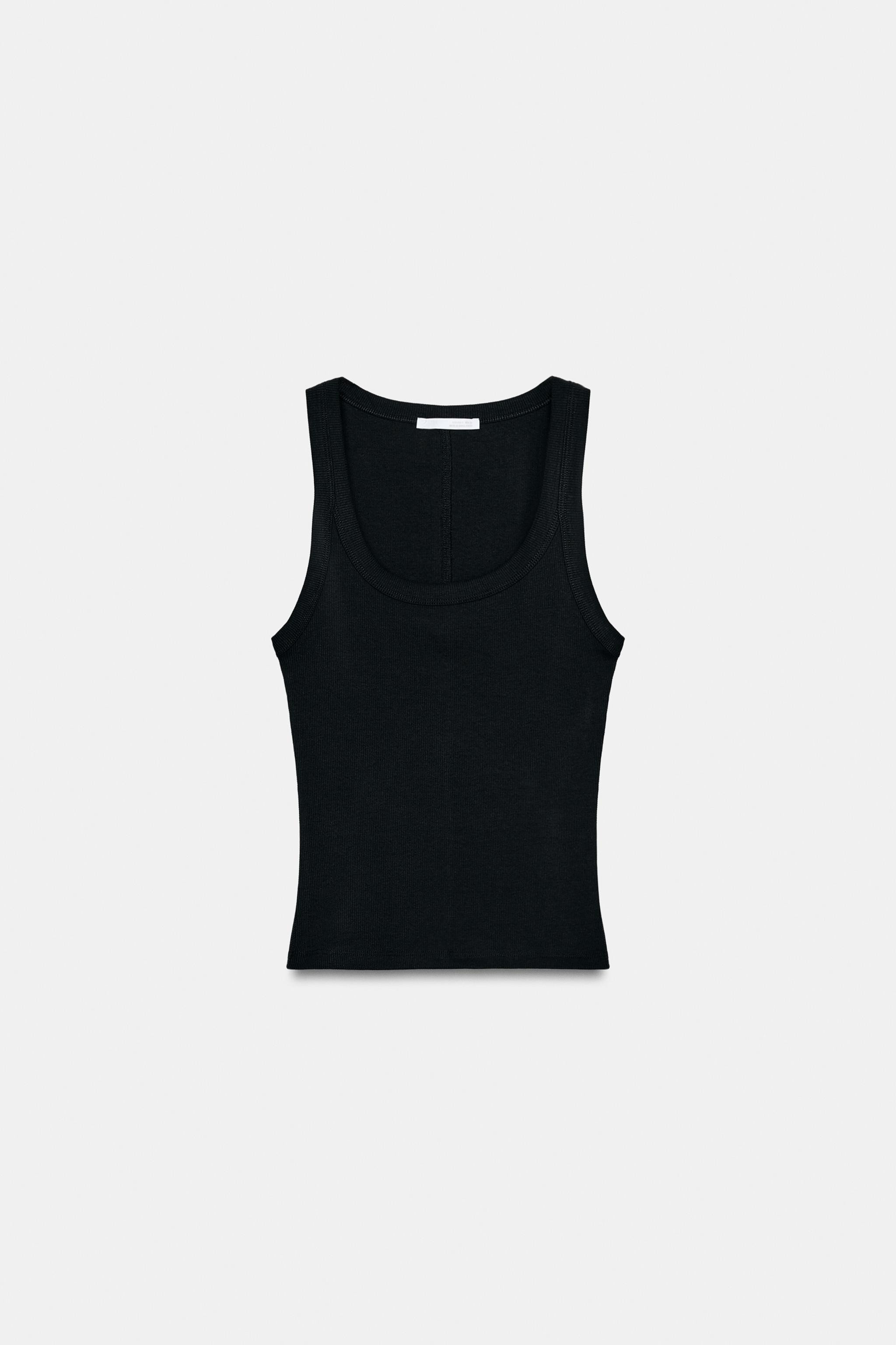 DescriptionColourCompositionMeasurementsTop made of a cotton blend yarn. Featuring a round neckli... | Zara NL