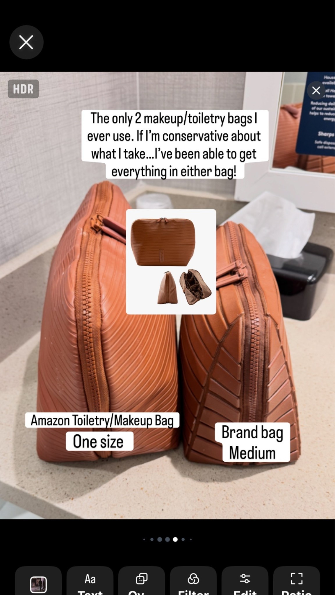 The only 2 makeup/toiletry bags I use! Both very well made

#LTKTravel #LTKBeauty