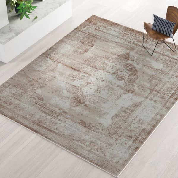 Brandt Oriental Brown/Beige/Ivory Area Rug | Wayfair North America