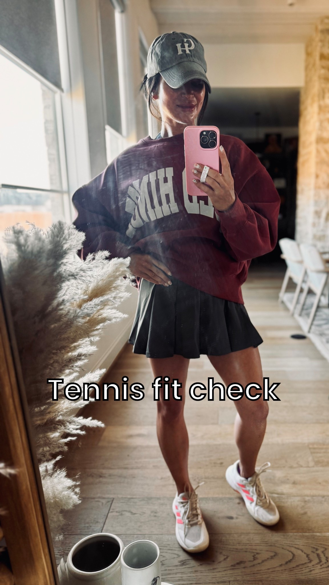 Serving sporty-cozy with a side of “I might go play tennis… or just grab coffee” ☕️🎾

This gold hinge skirt is chef’s kiss—flirty, flattering, and moves with you (even if your only cardio is chasing kids). Paired it with my go-to oversized sweatshirt for that effortless cool-girl vibe + a hat to hide the fact I didn’t wash my hair 🙃

#LTKootd #LTKActive