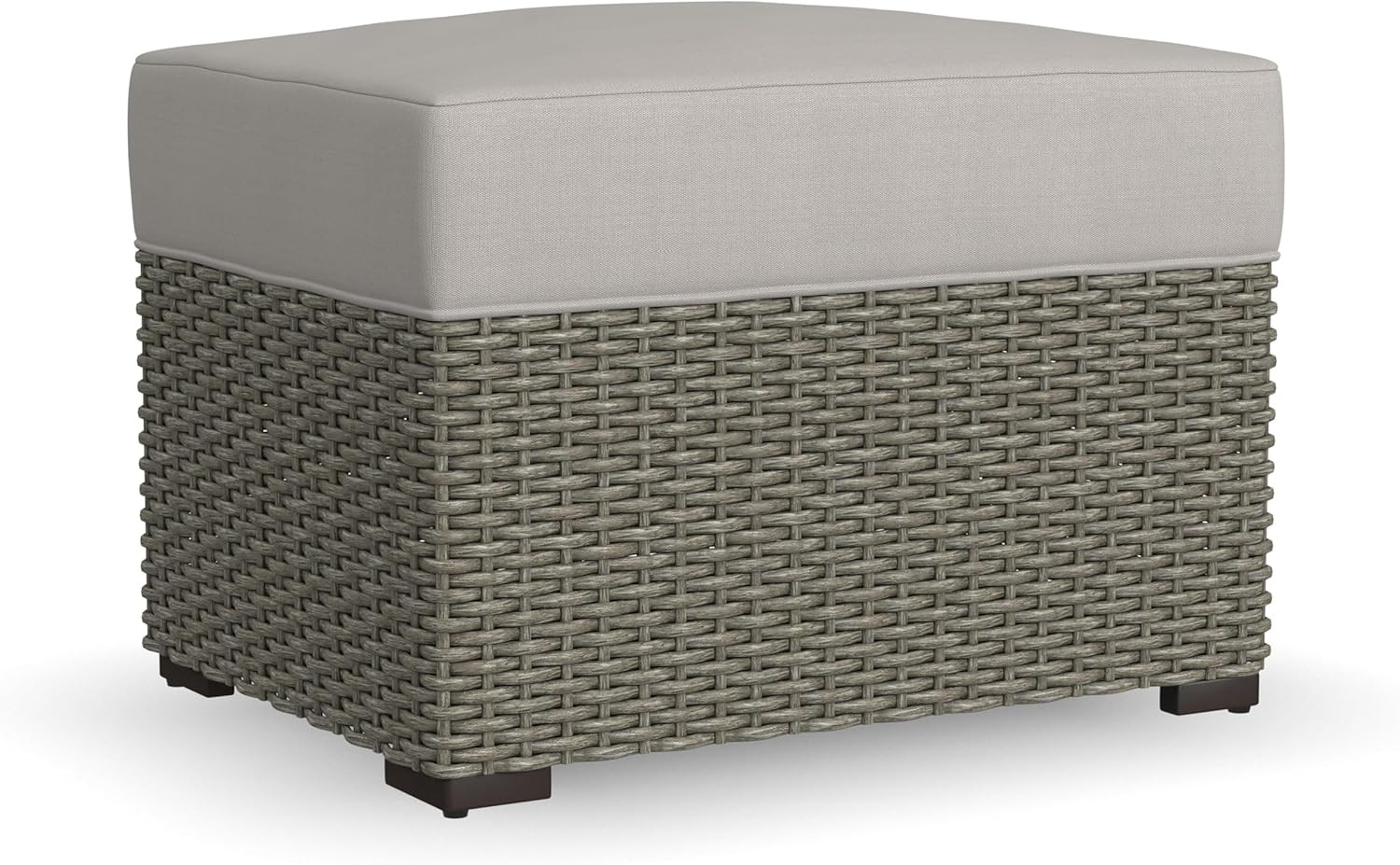 Homestyles Boca Raton Outdoor Ottoman, 1 Seat, Grey | Amazon (US)
