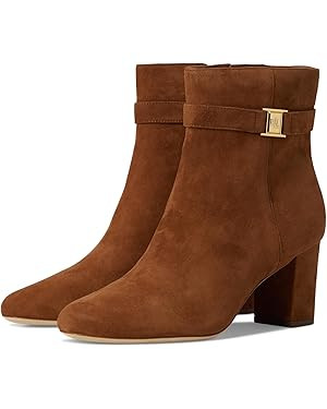 Lauren Ralph Lauren Women's Kellie Suede Bootie Heel Fashion Boot | Amazon (US)