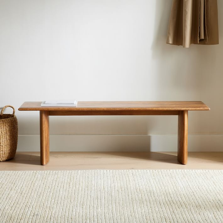 Anton Solid Wood Dining Bench (58"–106") | West Elm (US)