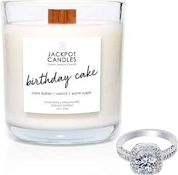 Amazon.com: Jackpot Candles Birthday Cake Candle with Ring Inside (Surprise Jewelry Valued at $15... | Amazon (US)