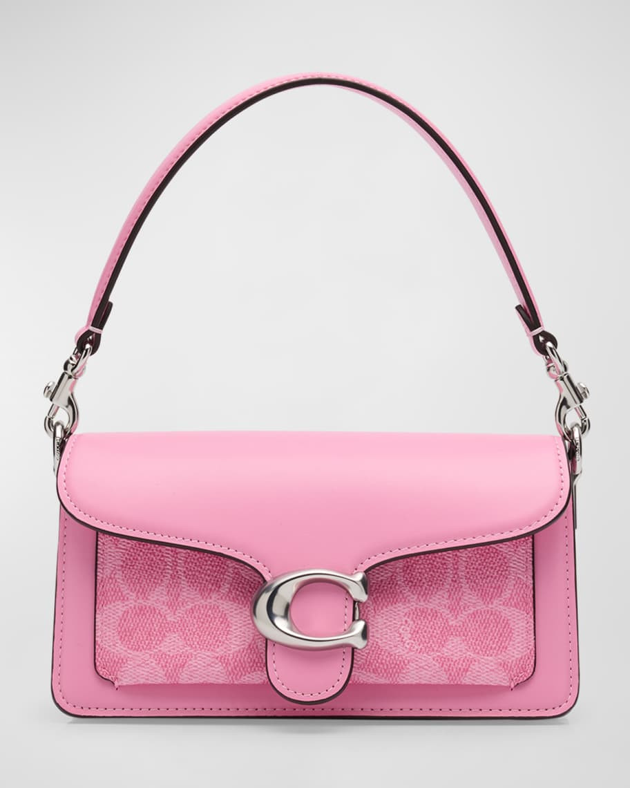 Coach Tabby Signature Monogram Canvas Shoulder Bag | Neiman Marcus
