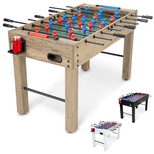 GoSports 48 Inch Game Room Size Foosball Table - Oak Finish - Includes 4 Balls and 2 Cup Holders | Amazon (US)