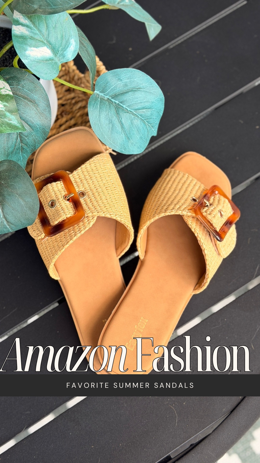 My favorite summer sandals. 🤎 The woven raffia, leather details + tortoise buckle make these flats feel so chic, and the cushioned footbed is incredibly comfortable for all-day wear. I love how easily they elevate everything from shorts and dresses to vacation looks—definitely one of my most-worn pairs this season.

#LTKootd #LTKgrwm #LTKSeasonal