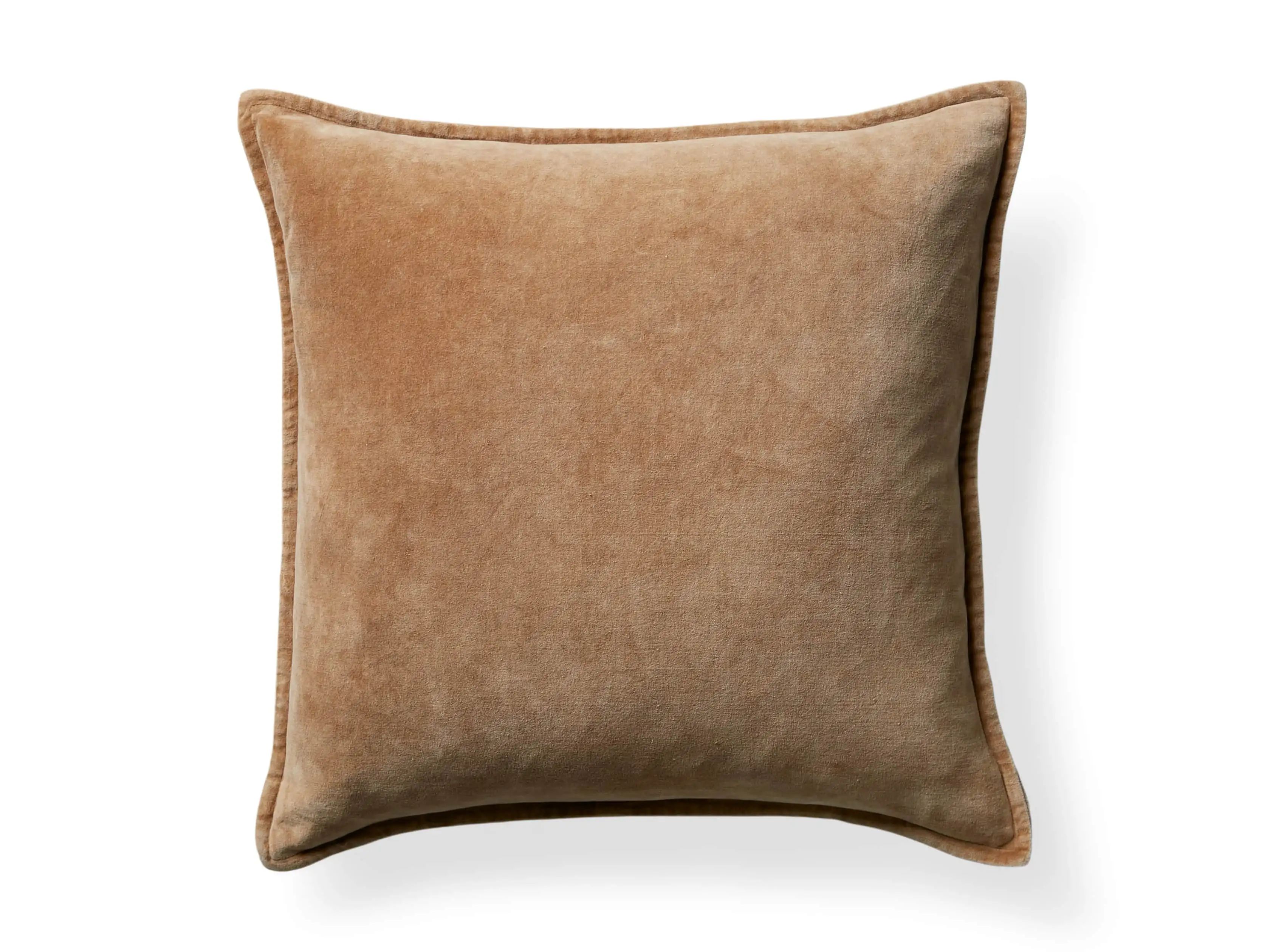 Stone Washed Velvet Square Pillow Cover | Arhaus | Arhaus