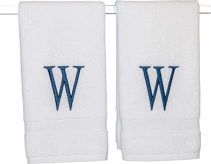 Monogrammed Hand Towels for Bathroom - Luxury Hotel Quality Personalized Initial Decorative Embro... | Amazon (US)