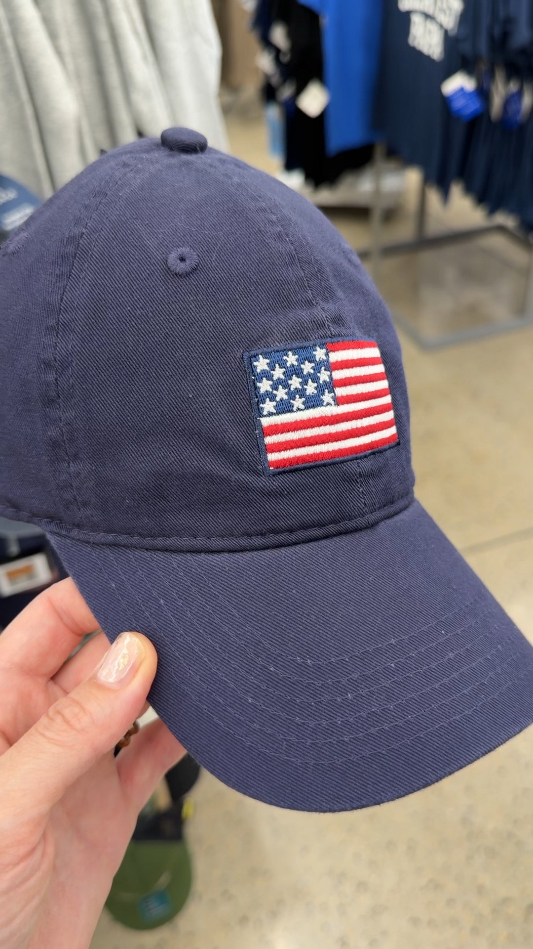 Baseball cap at Walmart, giving Ralph Lauren! $11.98, in men’s, fit me great! #walmartfashion 4th of July outfit idea flag USA American americana