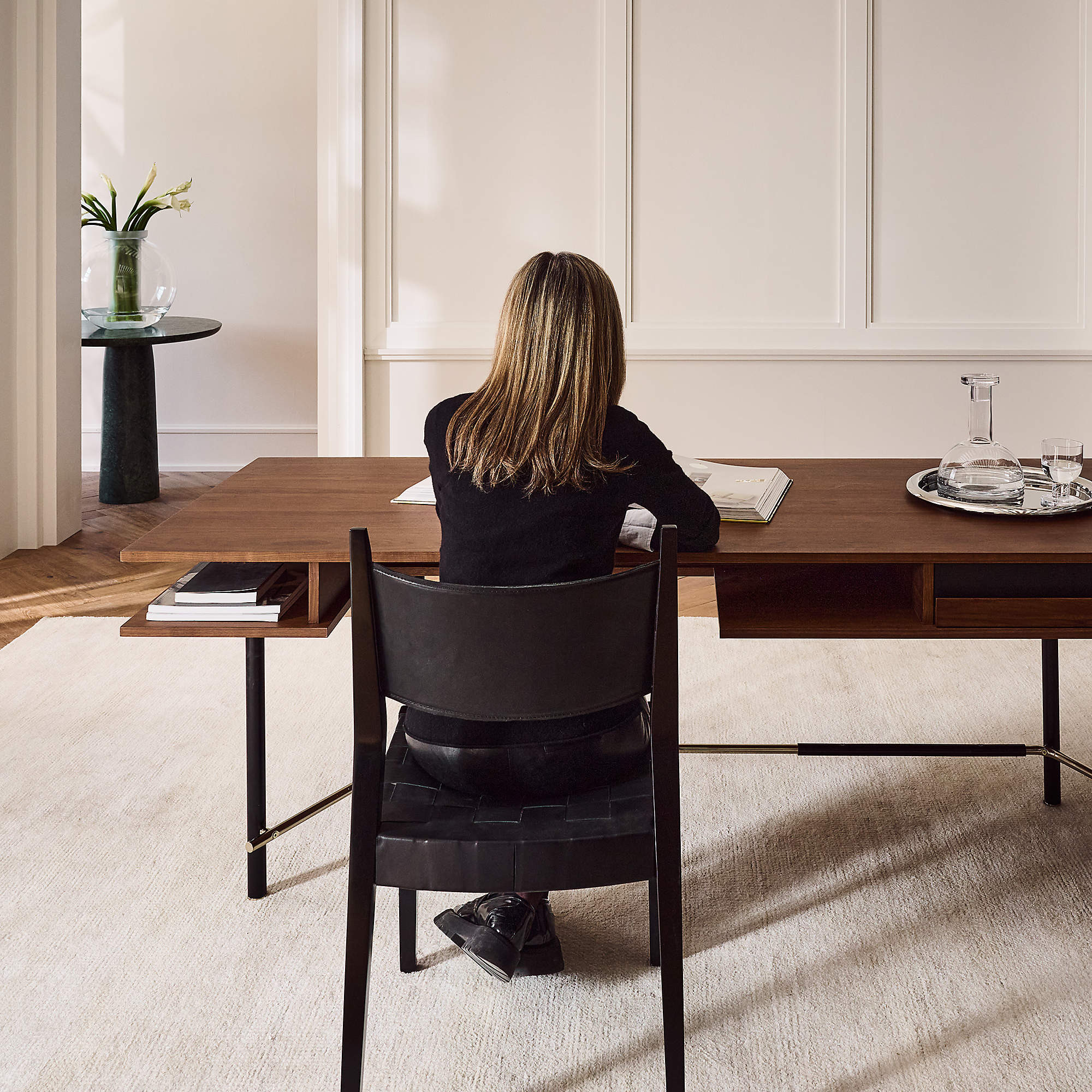 Anders Dusty Rose Pink TENCEL Lyocell Area Rug 8'x10' + Reviews | CB2 | CB2