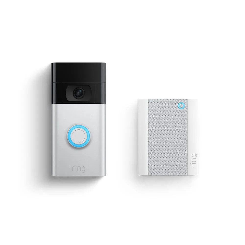 Ring Video Doorbell - Satin Nickel + Chime Bundle | Lowe's