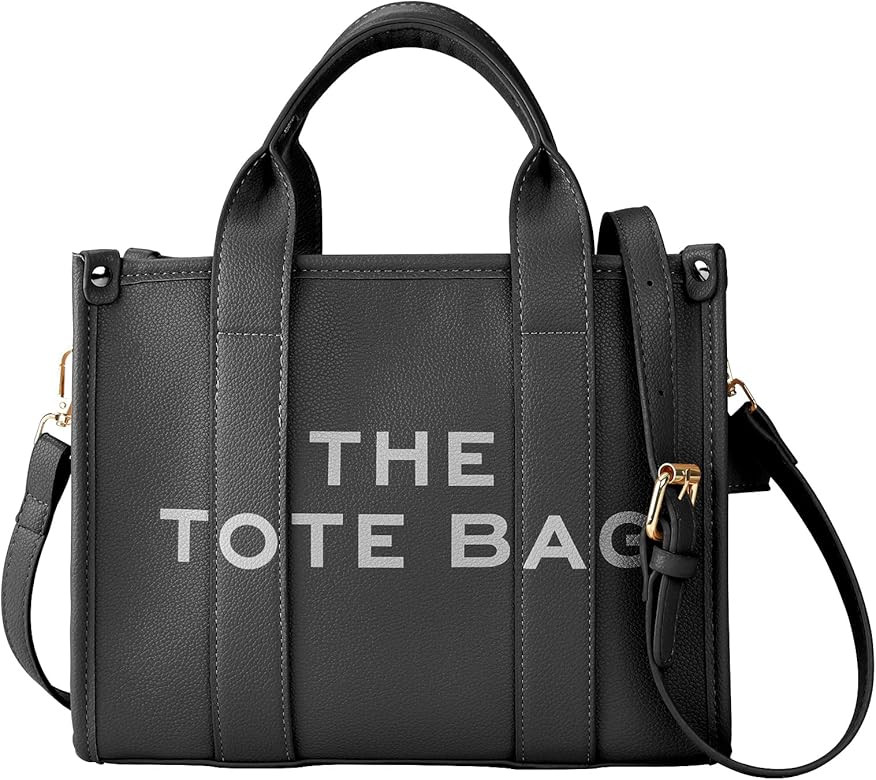 TRIOBASE The Leather Tote Bag For Women (8-10 inch), Womens Tote Bags with zipper, Can shoulder/cros | Amazon (US)