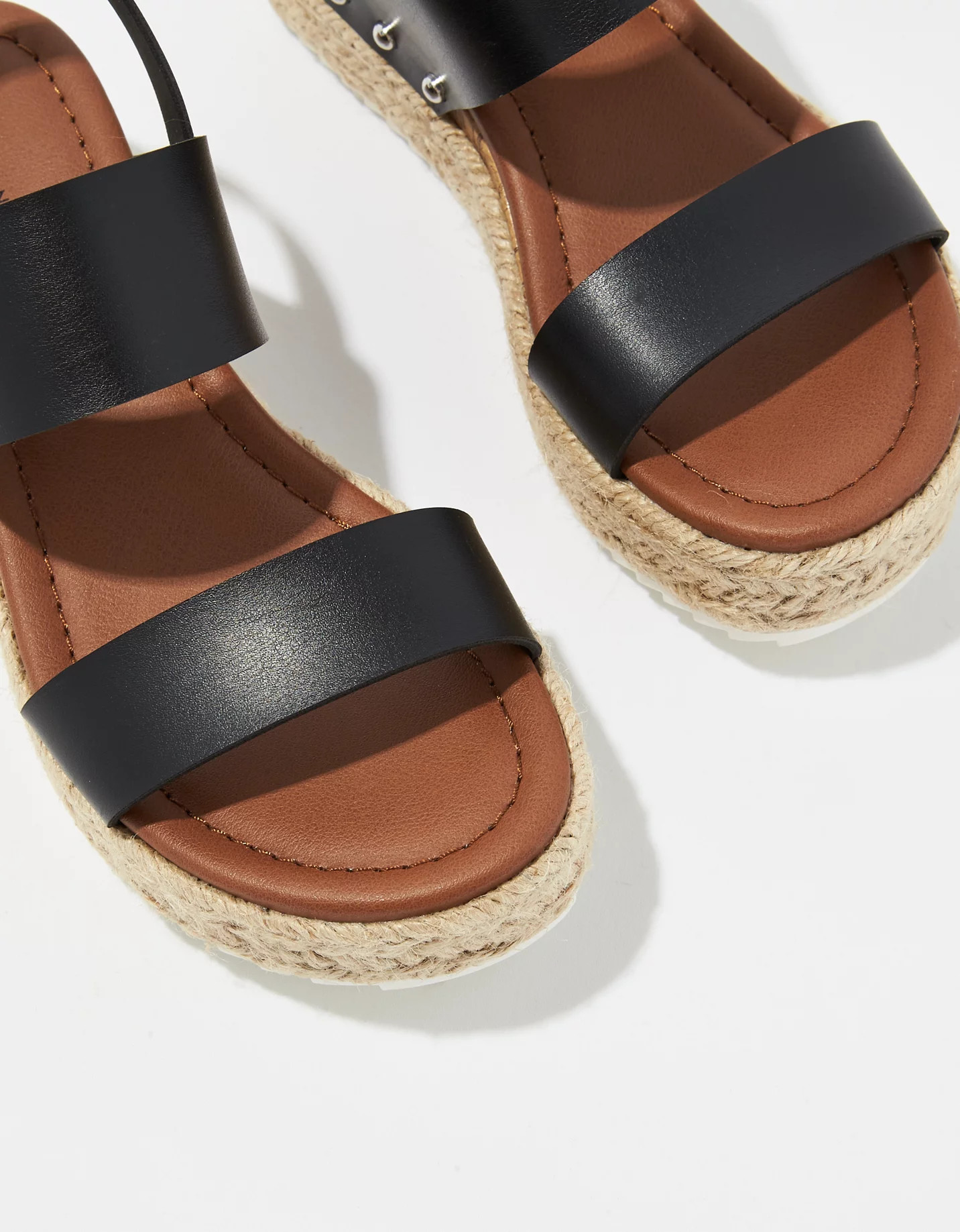 AE Double Strap Wooden Platform Sandal | American Eagle Outfitters (US & CA)