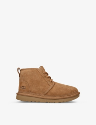 UGG - Neumel II logo-print suede and shearling ankle boots 6-9 years | Selfridges.com | Selfridges