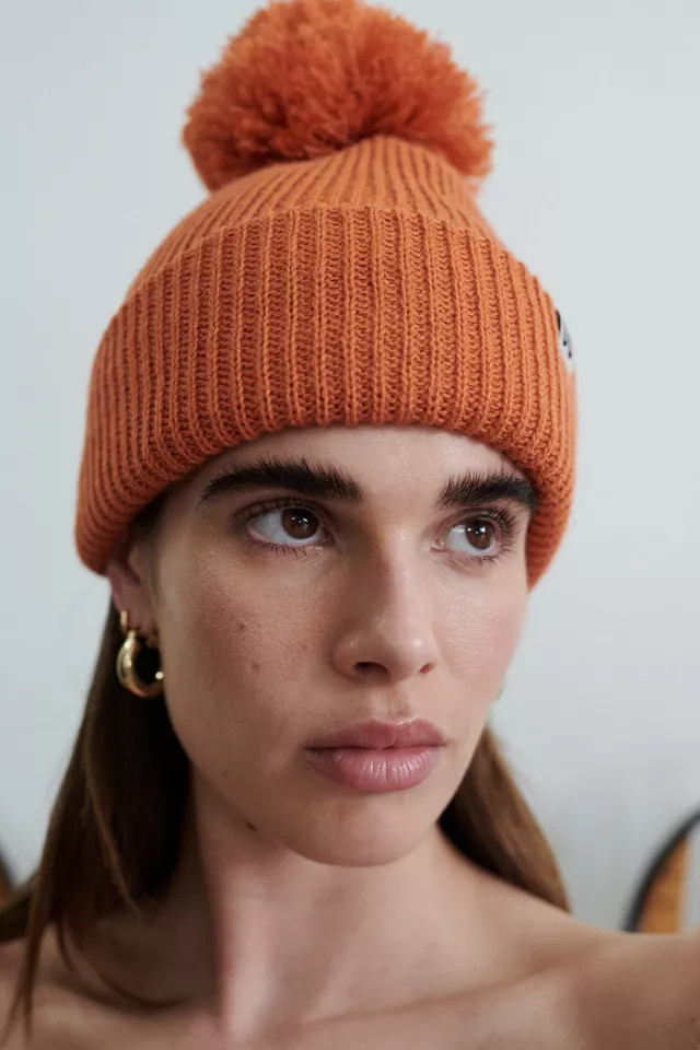 UO Ribbed Pompom Beanie | Urban Outfitters (US and RoW)