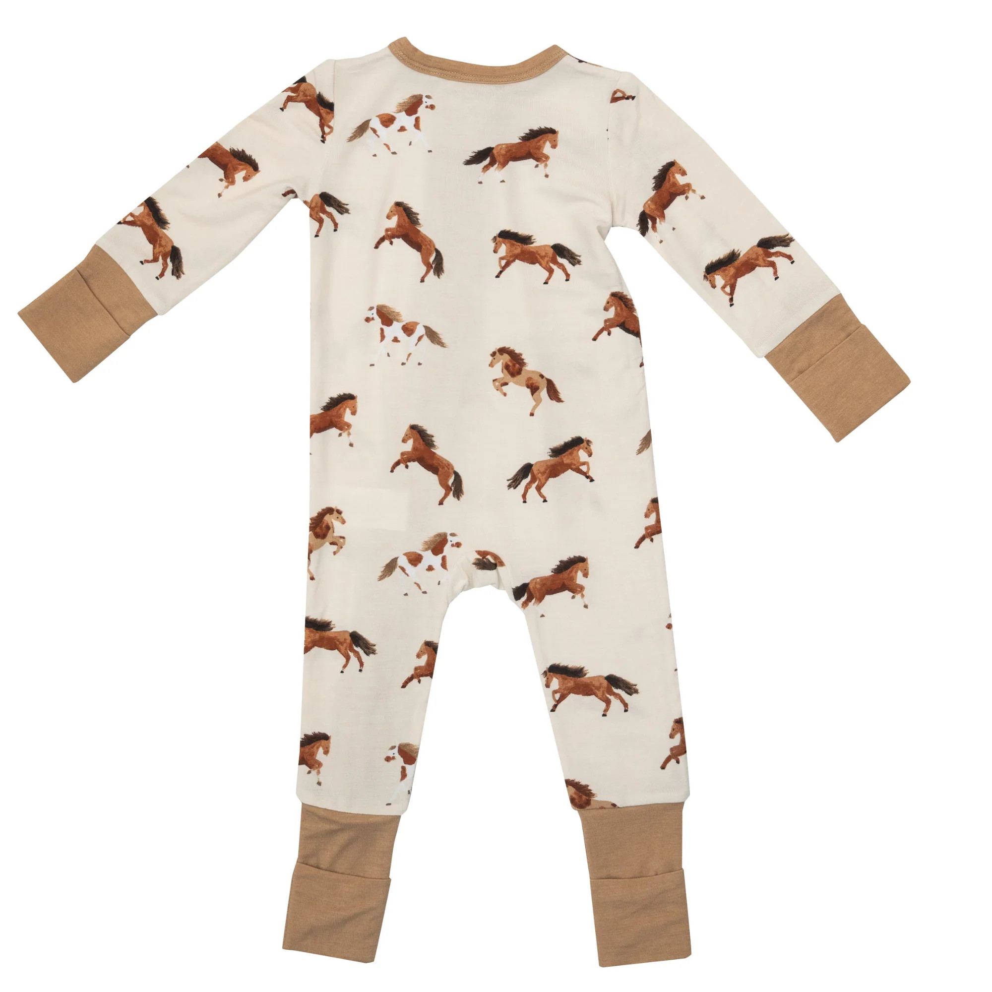2 Way Zip Romper, Horses | SpearmintLOVE