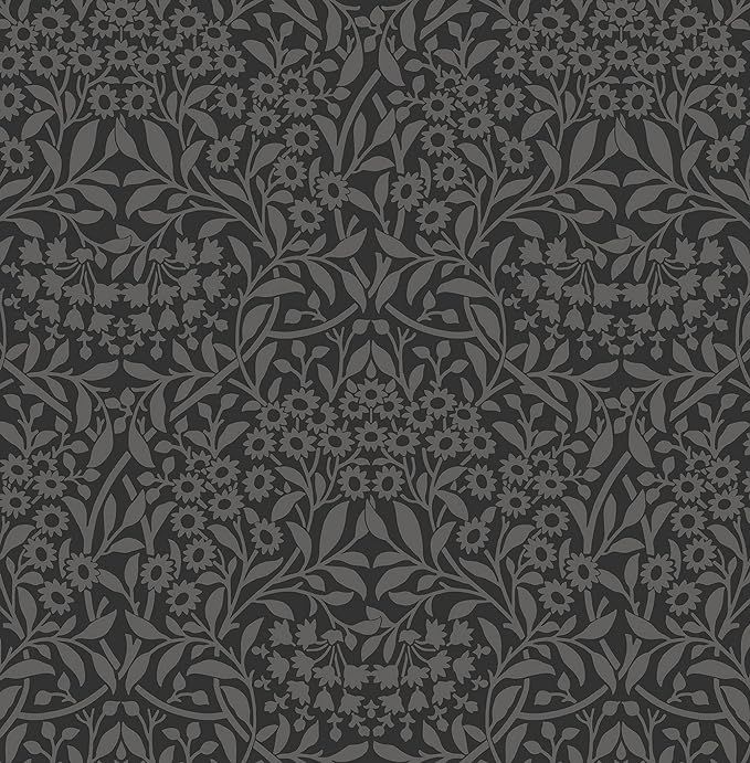 Charcoal Darcy Peel & Stick Wallpaper | Amazon (US)