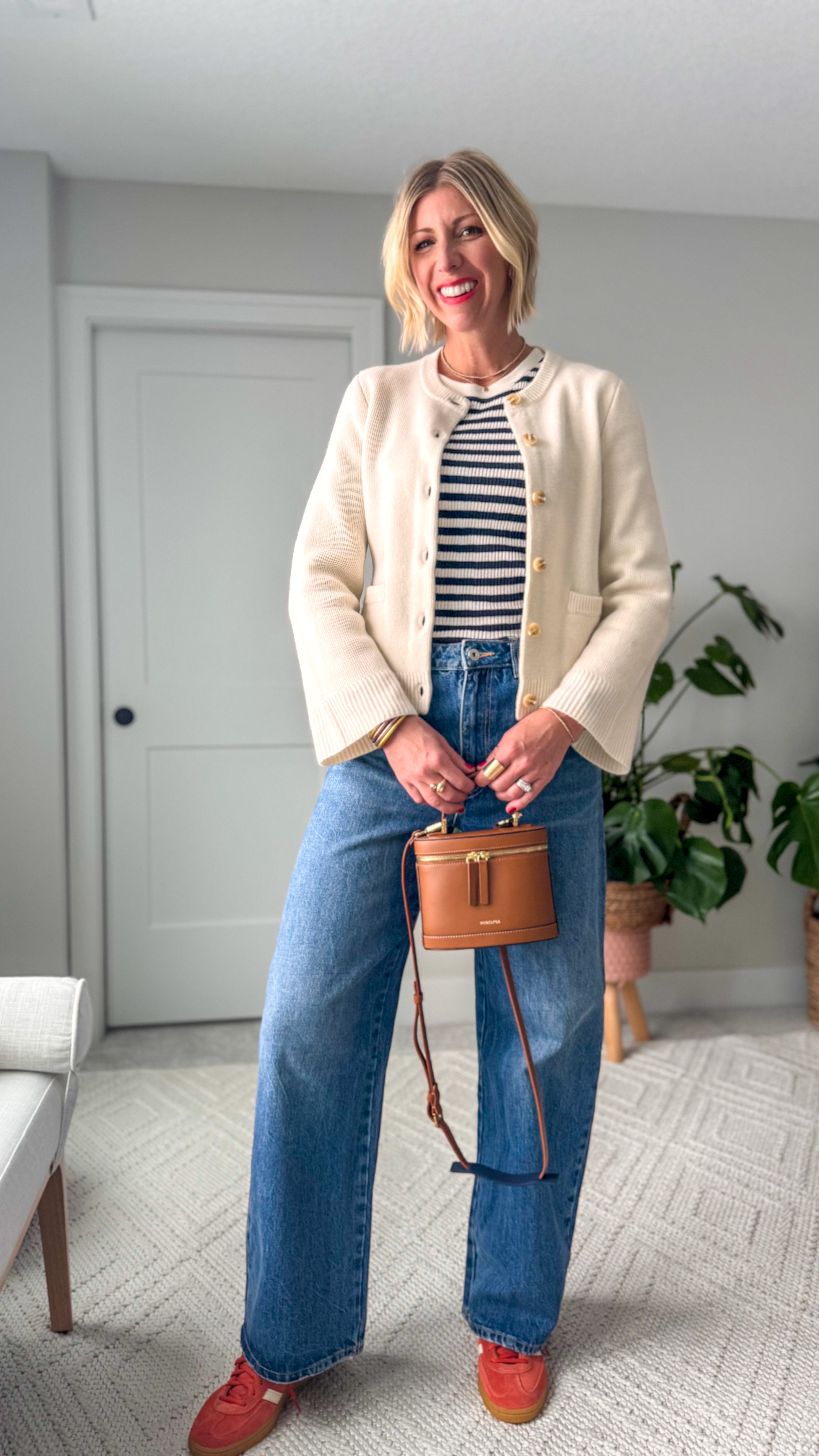 This cashmere lady cardigan has been a best seller the past few months for good reason! I love the soft, cozy, feel plus the structured, elegant look. it easily dresses up a pair of jeans and sneakers. It fits true to size (I’m in a small) 

#LTKOver40 #LTKStyleTip #LTKWatchNow