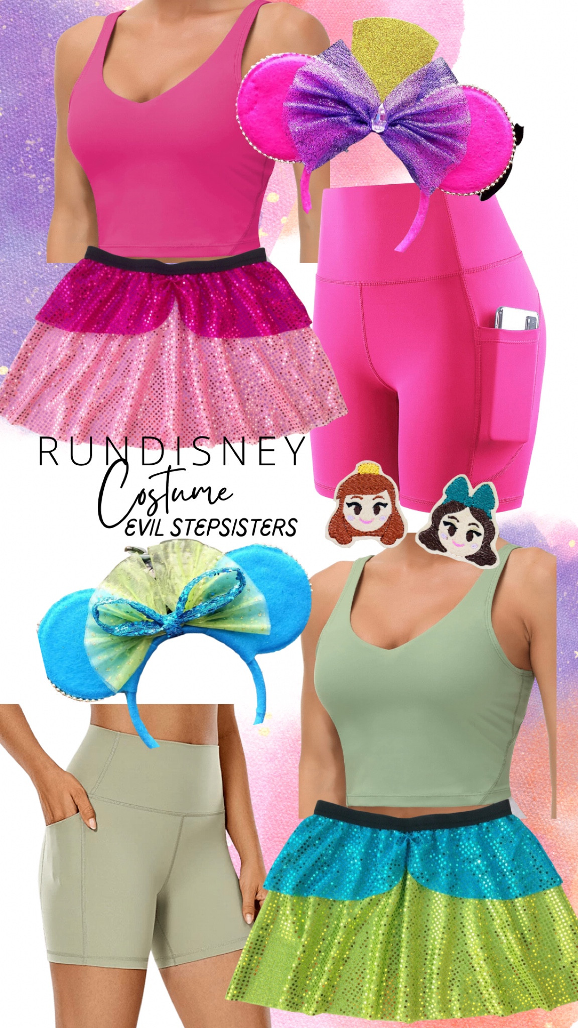 Evil Stepsister runDisney Costume 🎀💚

#LTKfit