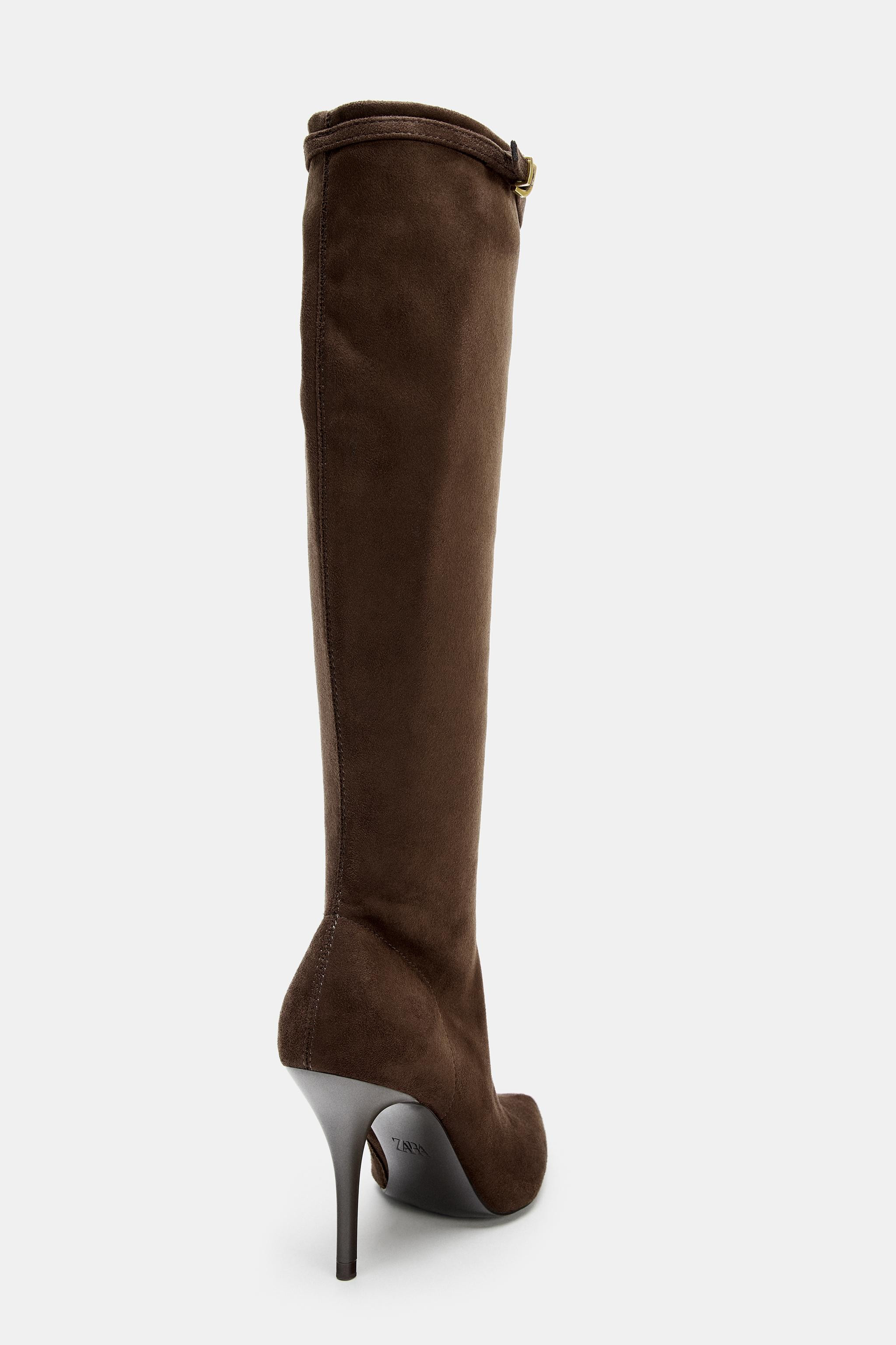 BUCKLED HEEL BOOTS | Zara US
