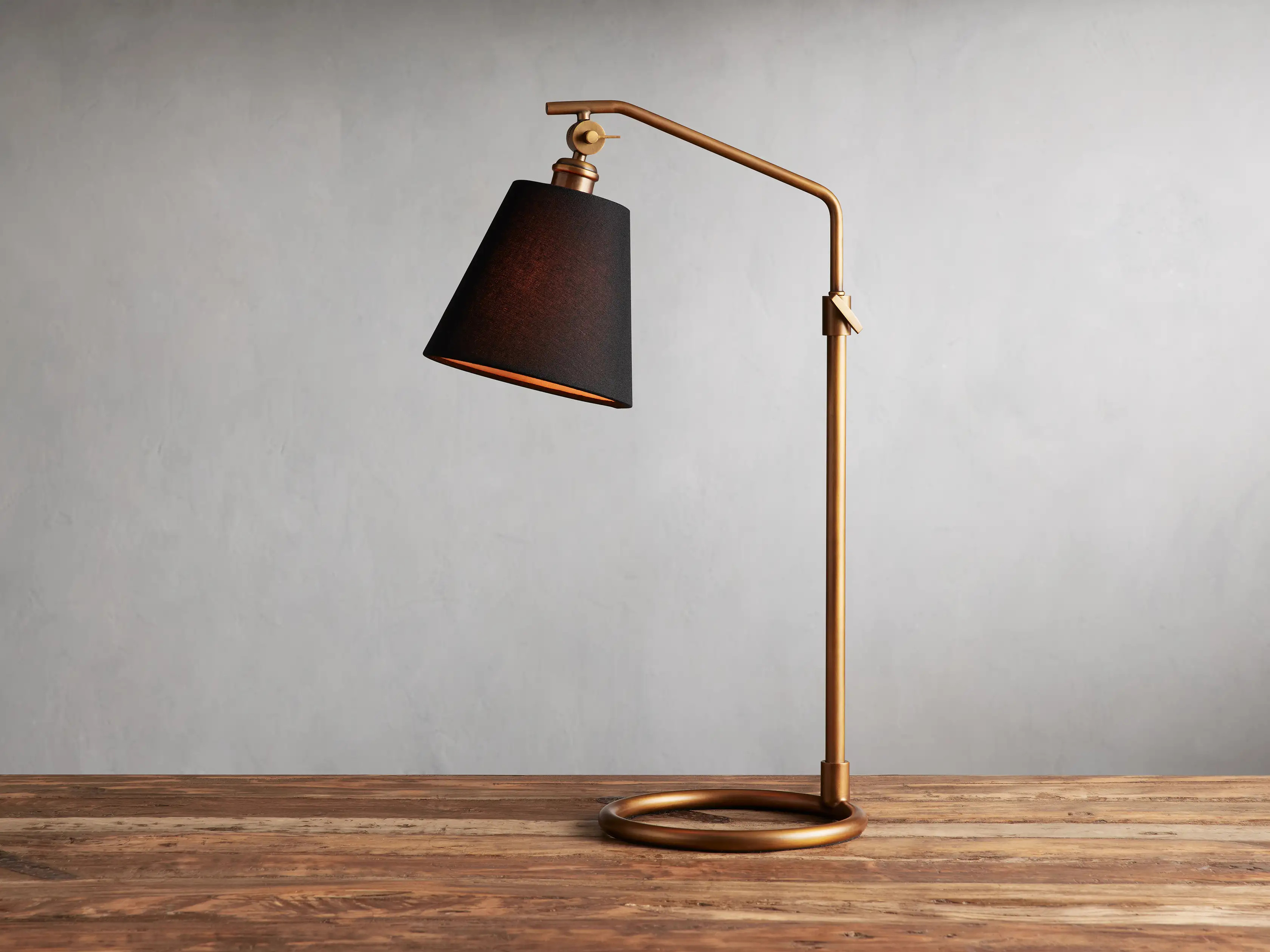 Kellen Antiqued Brass Table Lamp | Arhaus