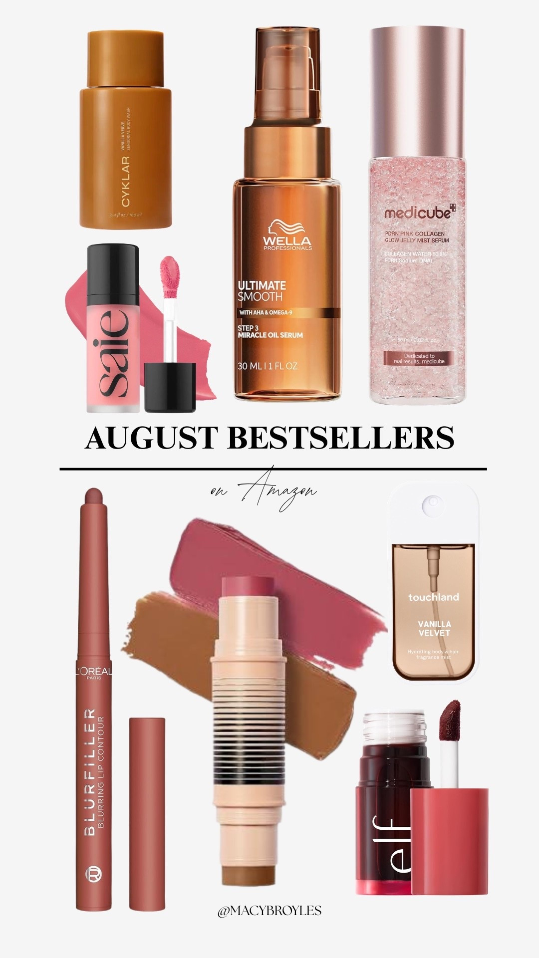 AUGUST BESTSELLERS | found on amazon 🌸🤎🩷🧸 @CYKLAR @Saie @DIBS Beauty 

 #LTKselfcare #LTKBeauty #LTKSaleAlert
