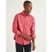 Linen Cotton Shirt Pink Men Boden, Pink | Boden (UK & IE)