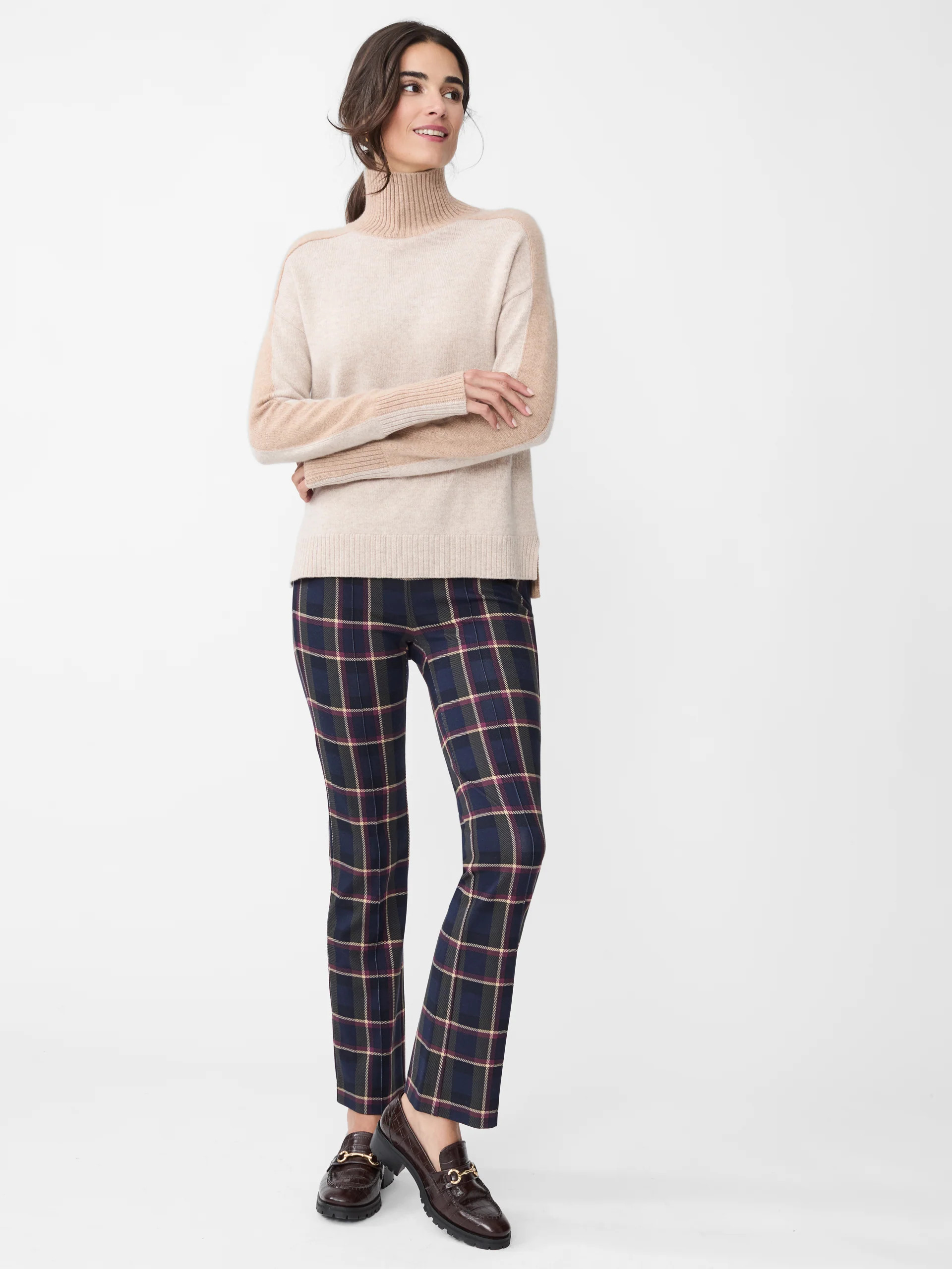 Rylie Pants in Stadium Plaid | J.McLaughlin